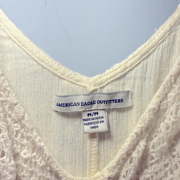 American Eagle Cream Lace Romper, fits medium comfortably - Picture 3 of 4